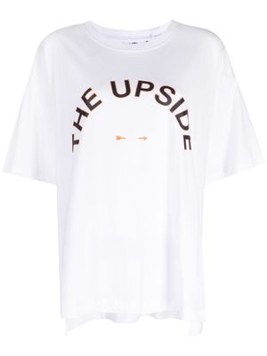 The Upside Laura logo-print cotton T-shirt - White