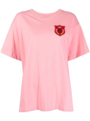 The Upside logo-appliqué organic cotton T-shirt - Pink