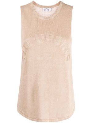 The Upside logo-embroidered organic cotton top - Neutrals