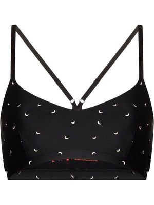 The Upside motif-print bikini top - Black