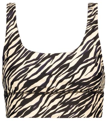 The Upside Nadiya zebra-print sports bra