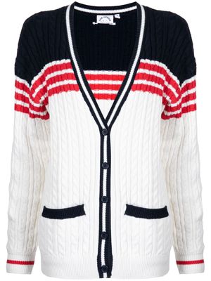 The Upside Piper cable-knit cotton cardigan - White