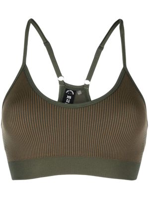 The Upside round-neck ribbed sports bra - Green