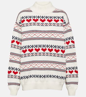 The Upside St Moritz Clementine intarsia cotton sweater