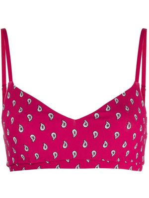 The Upside Talamanca paisley-print sports bra - Pink
