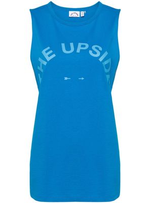 The Upside Tara logo-print tank top - Blue