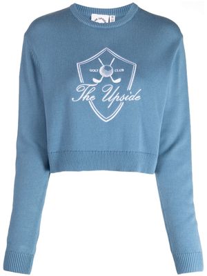 The Upside The Club Karlie cropped cotton jumper - Blue