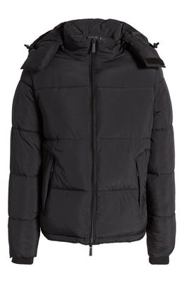 The Very Warm Gender Inclusive Hooded Puffer Coat in Black