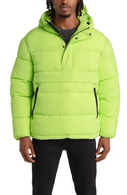 The Very Warm Water Resistant Recycled Nylon Anorak in Lime