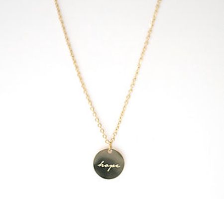 The Vintage Sparrow Hope 17" 14K Gold-Plated Pe ndant Necklace