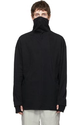 The Viridi-anne Black Masked Neck Sweatshirt