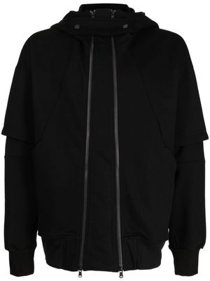 The Viridi-Anne double-breasted zip-up jacket - Black