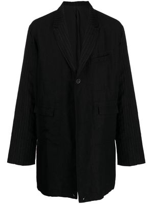 The Viridi-Anne single-breasted tailored coat - Black