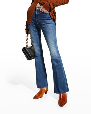 The Weekender Frayed Flare Jeans