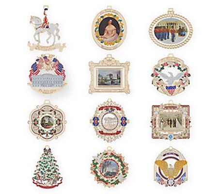 The White House Christmas Replica Ornament Mini tures -2nd Set