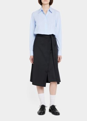 The Wrap Midi Skirt