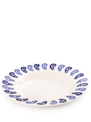 Themis Z Athenee Peacock soup plate - White