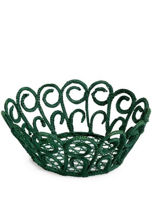 Themis Z Peacock bread basket - Green