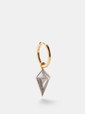 Theodora Warre - Crystal & Diamond Gold-plated Single Earring - Womens - Gold Multi