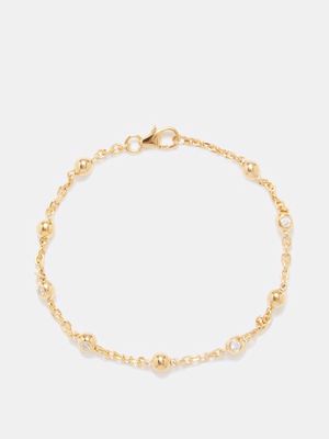 Theodora Warre - Crystal & Gold-plated Bracelet - Womens - Gold Multi