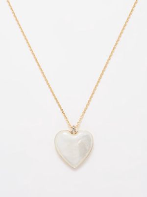 Theodora Warre - Mother-of-pearl Gold-plated Necklace - Womens - White Multi