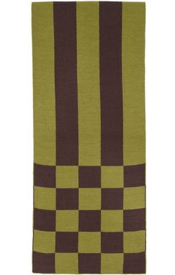 TheOpen Product Green Chessboard Check Muffler Scarf
