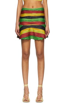 Theophilio Multicolor Polyester Mini SKirt