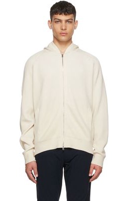Theory Beige Cotton Hoodie