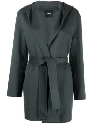 Theory belted cashmere coat - Blue