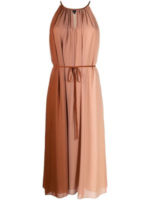 Theory belted midi dress - Neutrals