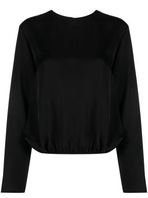 Theory belted silk blouse - Black
