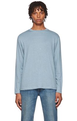 Theory Blue Ryder Long Sleeve T-Shirt