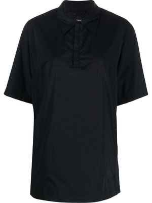 Theory button placket shirt - Black