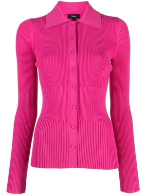 Theory button-up knitted cardigan - Pink