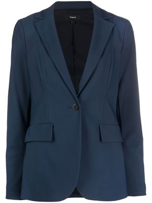 Theory buttoned tailored-cut blazer - Blue