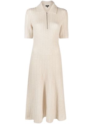 Theory cable-knit midi dress - Neutrals