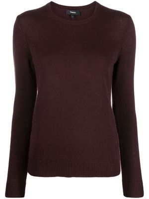 Theory cashmere crew-neck knit top - Red
