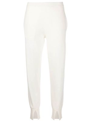 Theory cashmere track pants - White