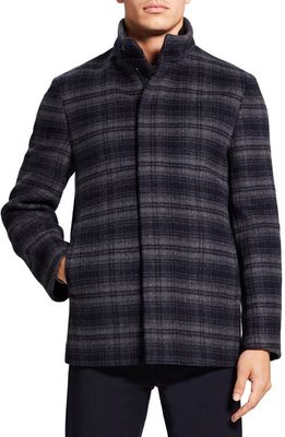 Theory Clarence Pure 2 Recycled Wool Jacket in Baltic Multi - Zci