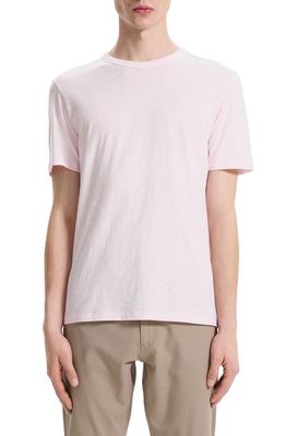 Theory Cosmo Solid Crewneck T-Shirt in Pale Pink