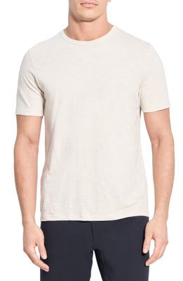 Theory Cosmo Solid Crewneck T-Shirt in Sand