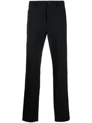 Theory cotton straight-leg trousers - Black
