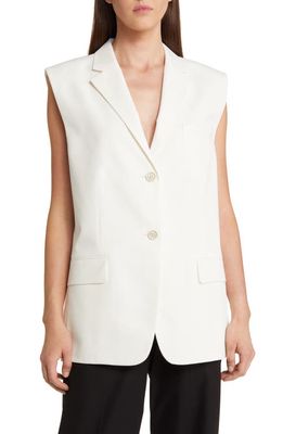 Theory Cotton Vest in Ivory - C05