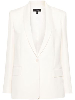 Theory crepe single-breasted blazer - Neutrals