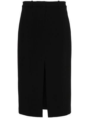 Theory crepe-textured midi skirt - Black