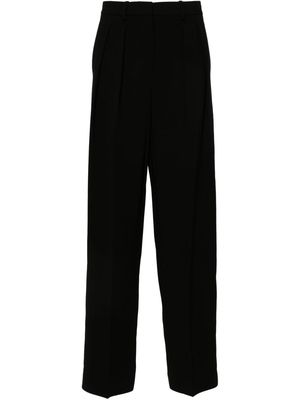 Theory crepe wide-leg trousers - Black