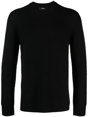 Theory crew neck pullover jumper - Black