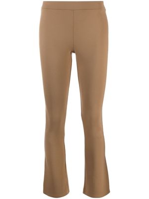 Theory cropped slim-leg trousers - Neutrals