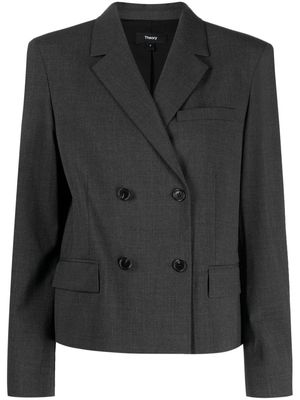 Theory cropped tailored blazer - Grey