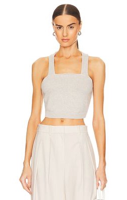 Theory Cropped Tank in Grey